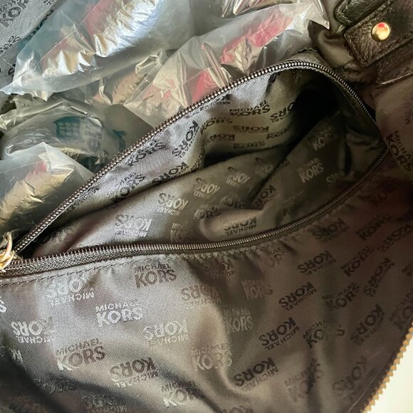 Michael Kors Black Soft Leather Satchel - Picture 8 of 14